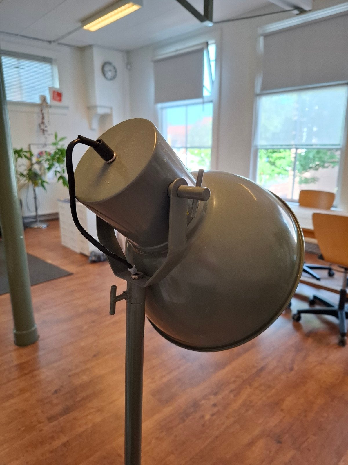 Industriële Vloerlamp - Groen, Ophalen, Gebruikt, 150 tot 200 cm, Industrieel, Vintage