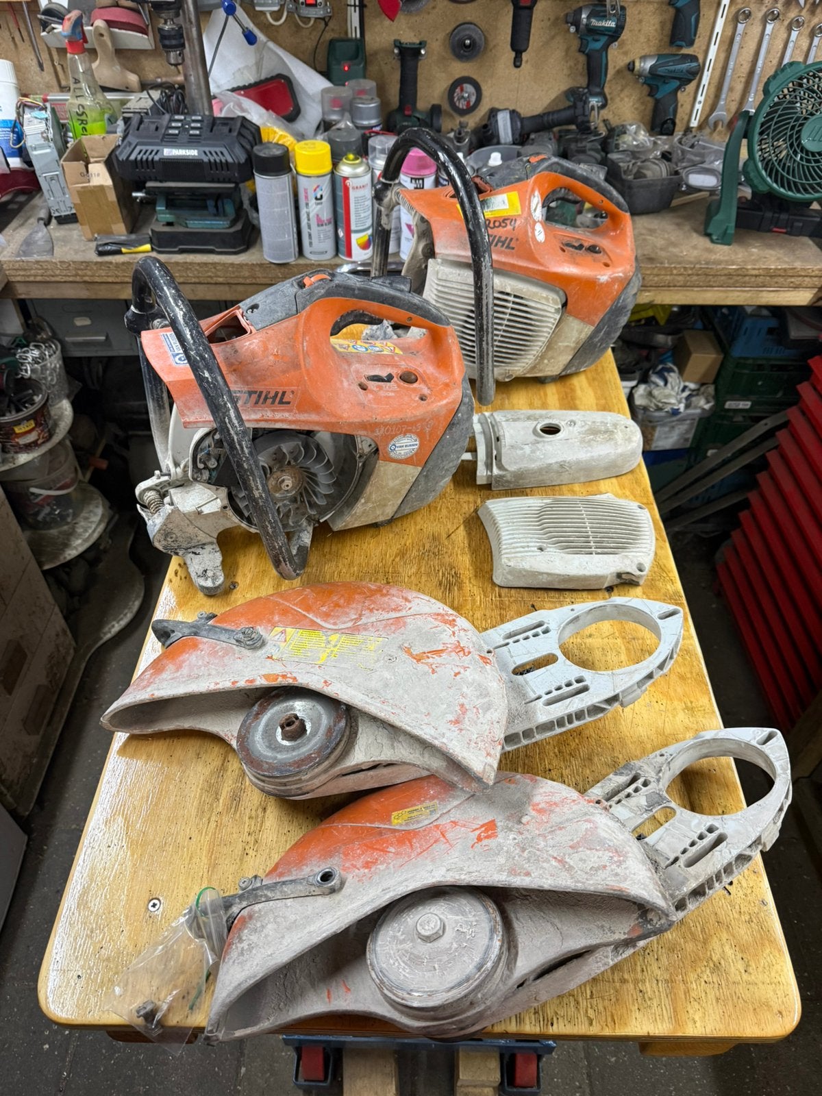 Stihl TS420/410 bandenzaag onderdelen”, Ophalen of Verzenden, Gebruikt