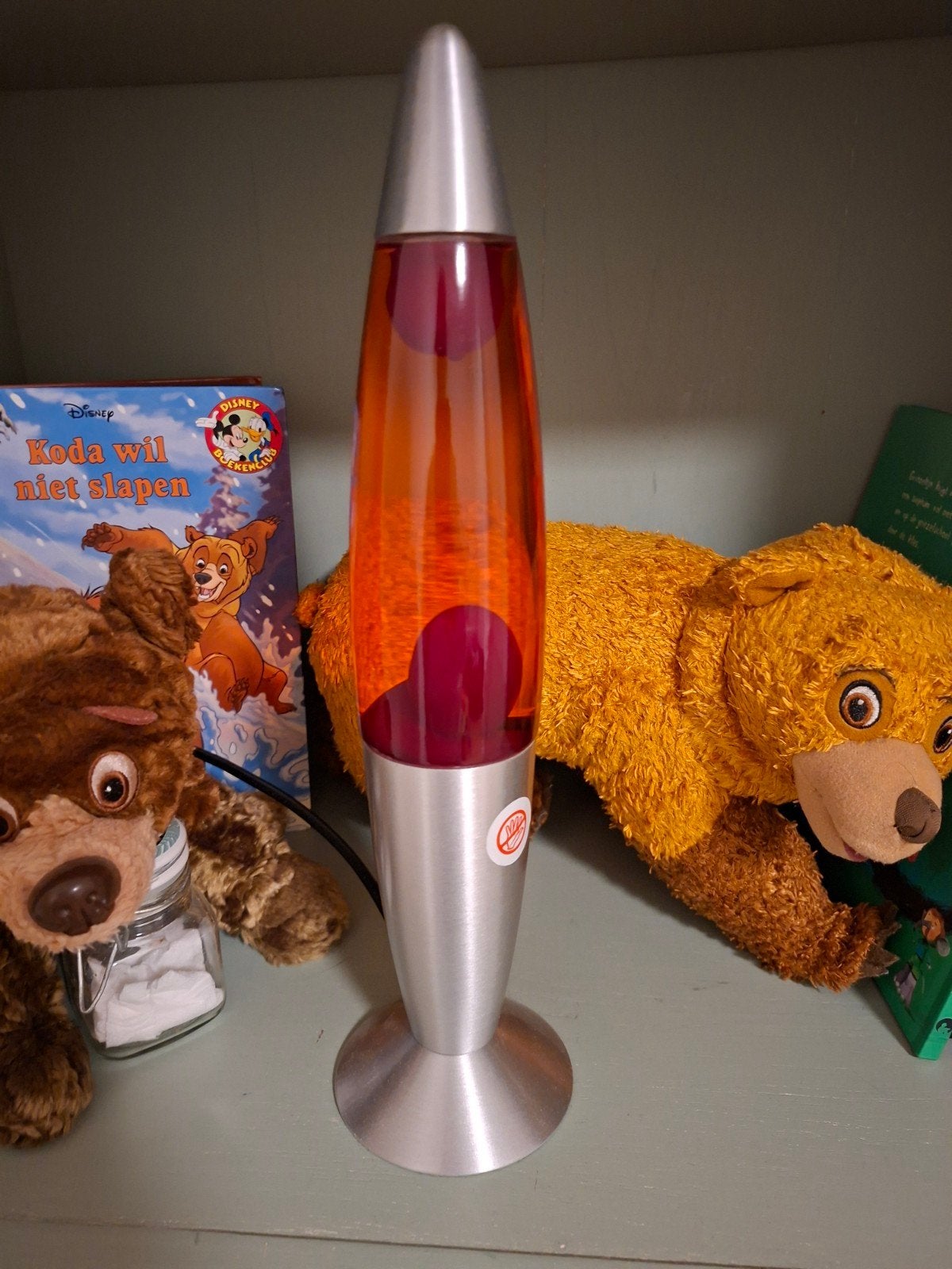Lava lamp - Oranje/Rood - Retro sfeerlamp, Gebruikt, Meerkleurig, Vintage, Ophalen