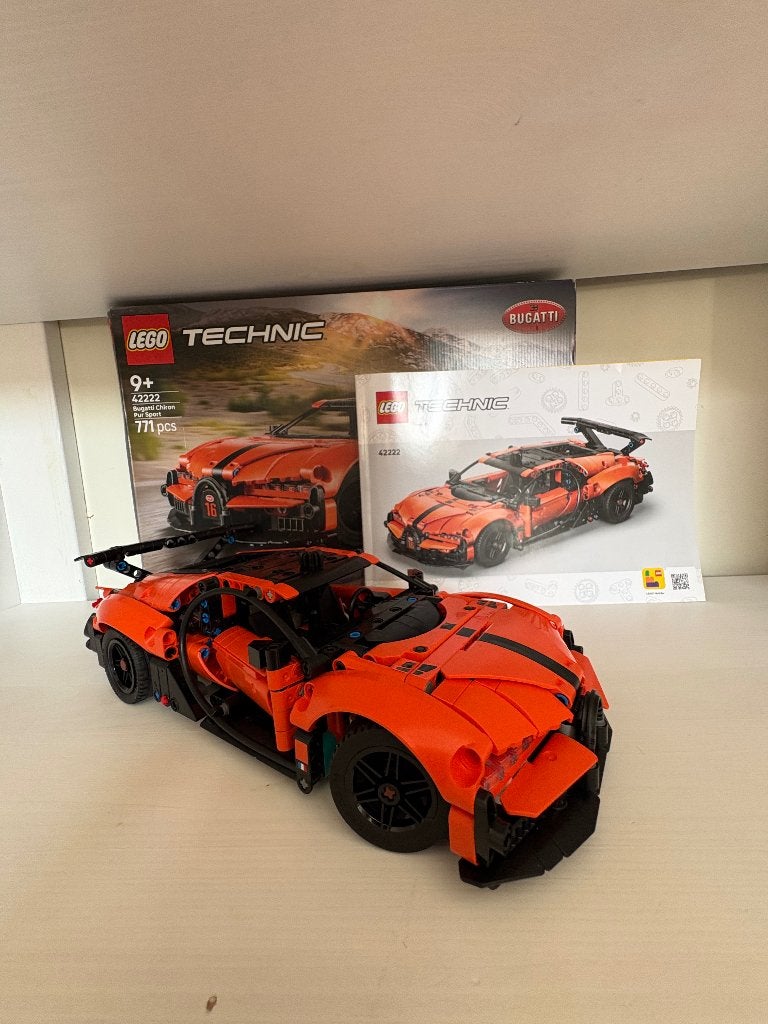 42222: Technic Bugatti Chiron Pur Sport Oranje , Kinderen en Baby's, Speelgoed | Duplo en Lego, Compleet, Lego, Ophalen of Verzenden