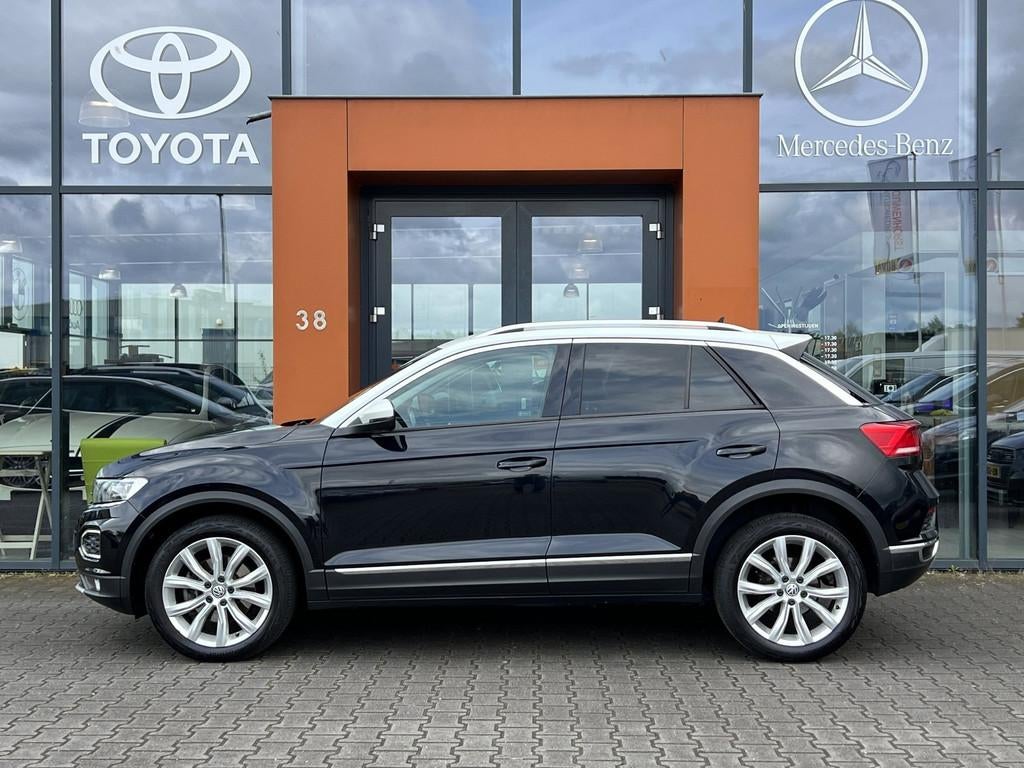 Volkswagen T-Roc 1.0TSI|Navi|Carplay|Cruise|LED|PDC|DAB+|NAP, Gebruikt, 116 pk, Zwart, Origineel Nederlands