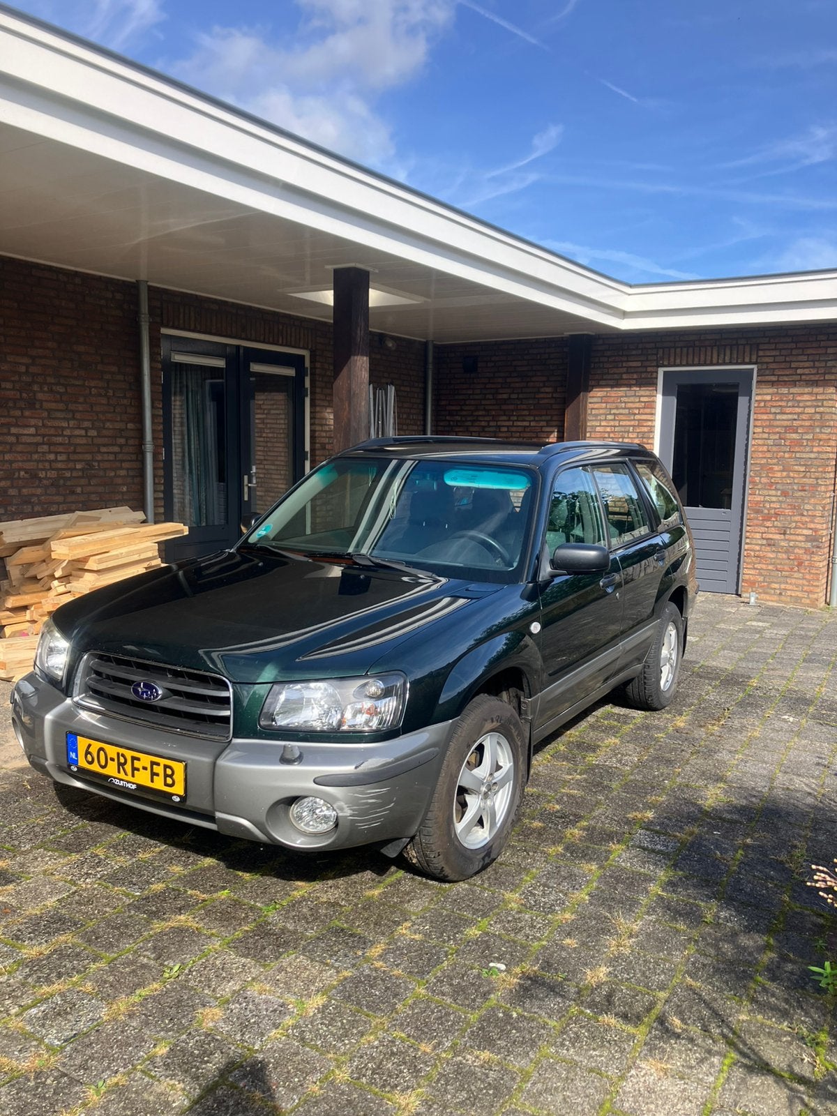 Subaru Forester 2.0 X AUT 2005 Groen, Auto's, Parkeersensor, 2000 kg, Origineel Nederlands, Forester
