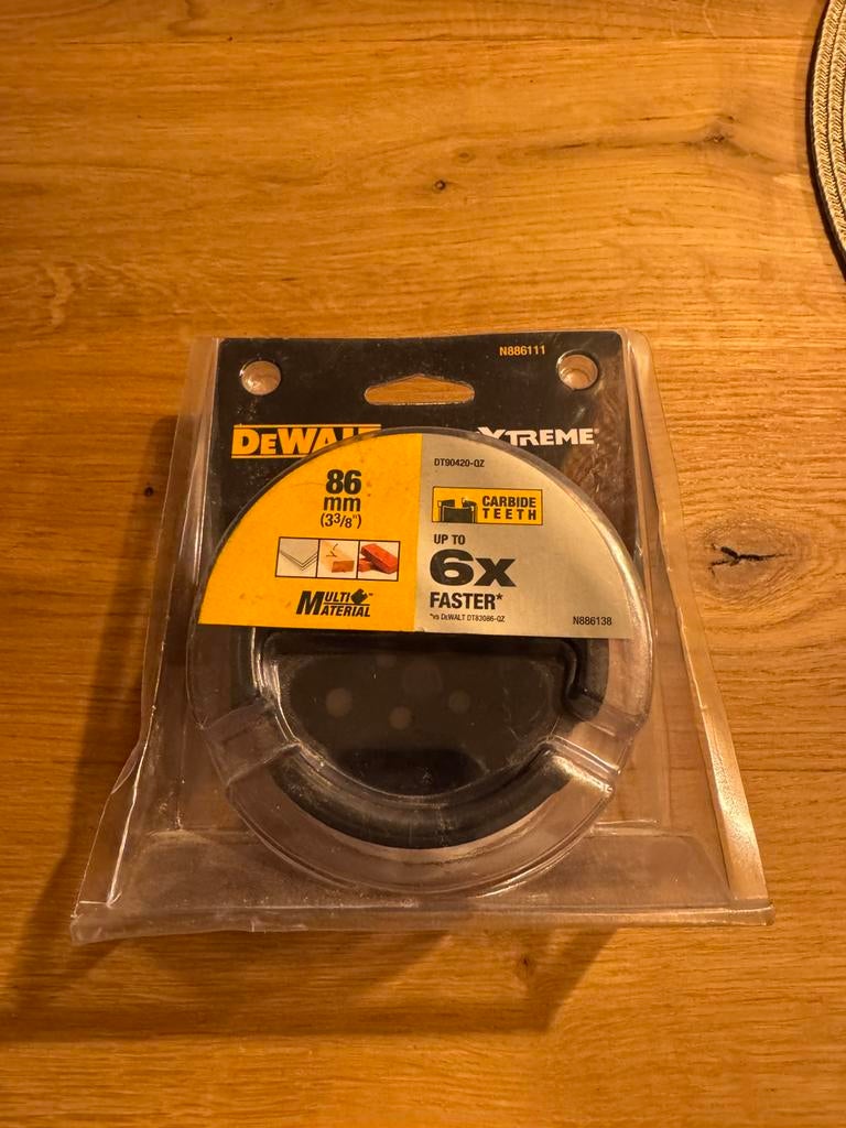 Nieuw: Gatenzaag DEWALT (grote zaagdiameter 86mm), Verzenden, Nieuw