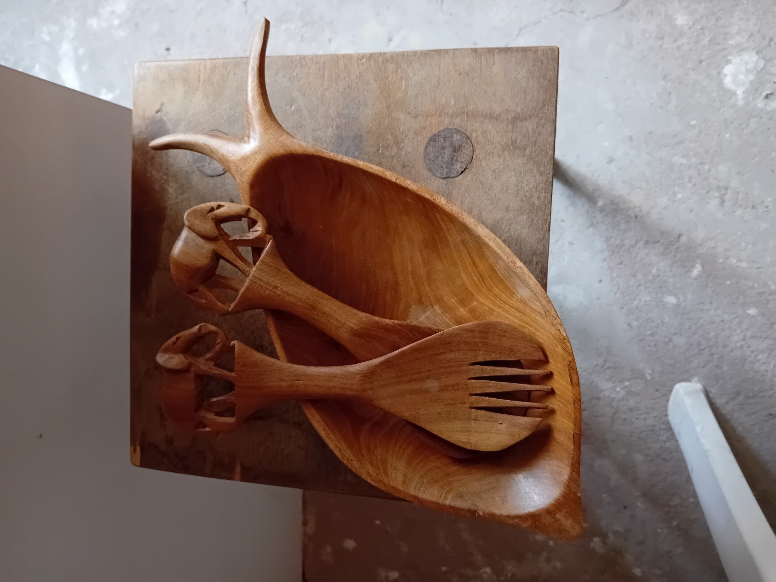 Nieuw houten slacouvert met slabak, Ophalen, Overige typen, Hout, Nieuw