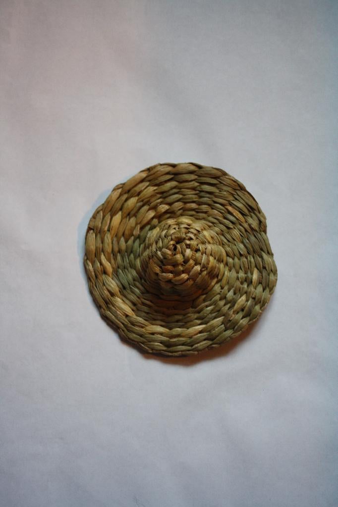 3 stuks poppenhoedjes zeegras 13cm, Ophalen of Verzenden, Nieuw