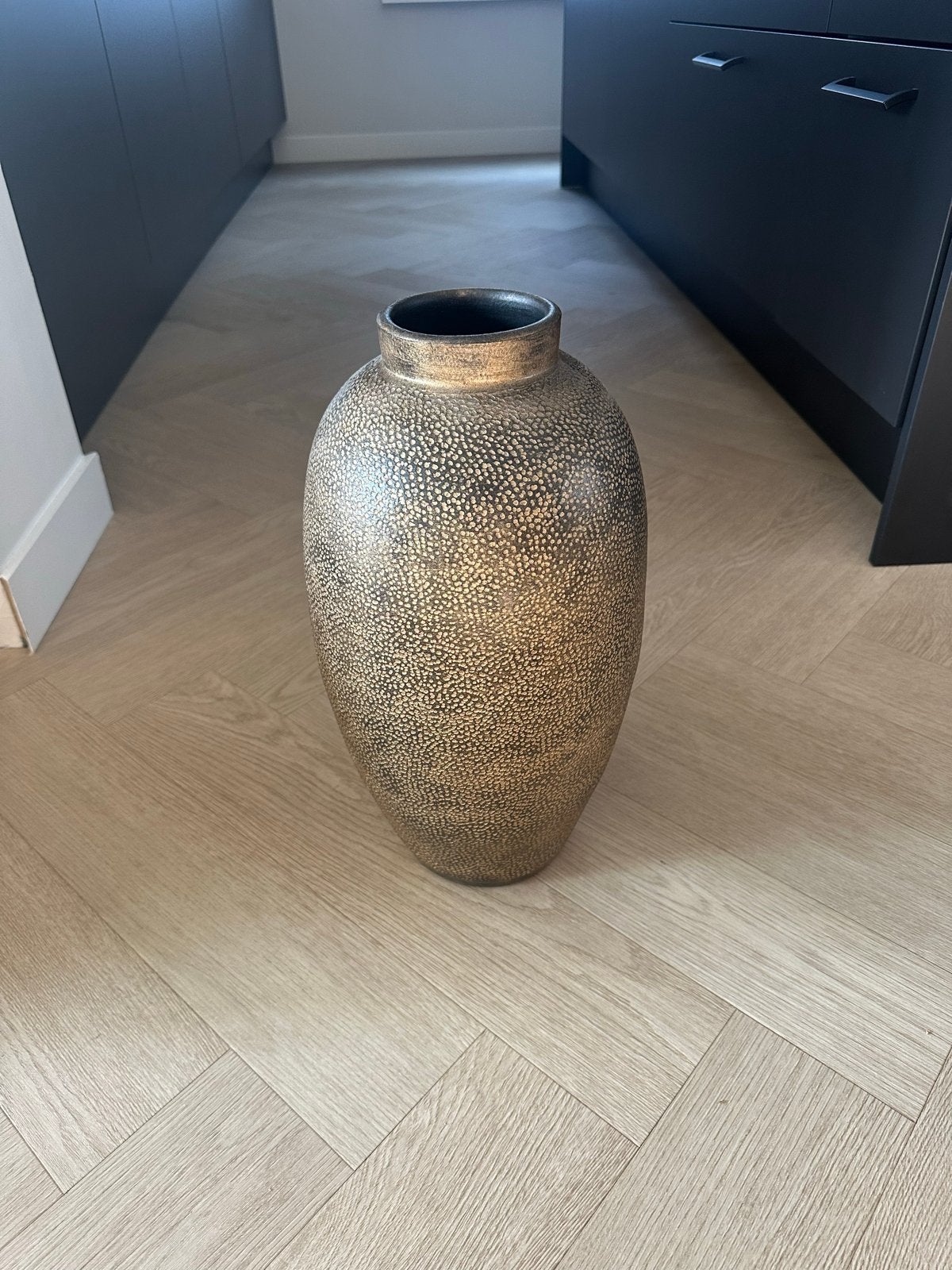 Decoratieve Vaas Goud Brons - 42 cm Hoog, Ophalen
