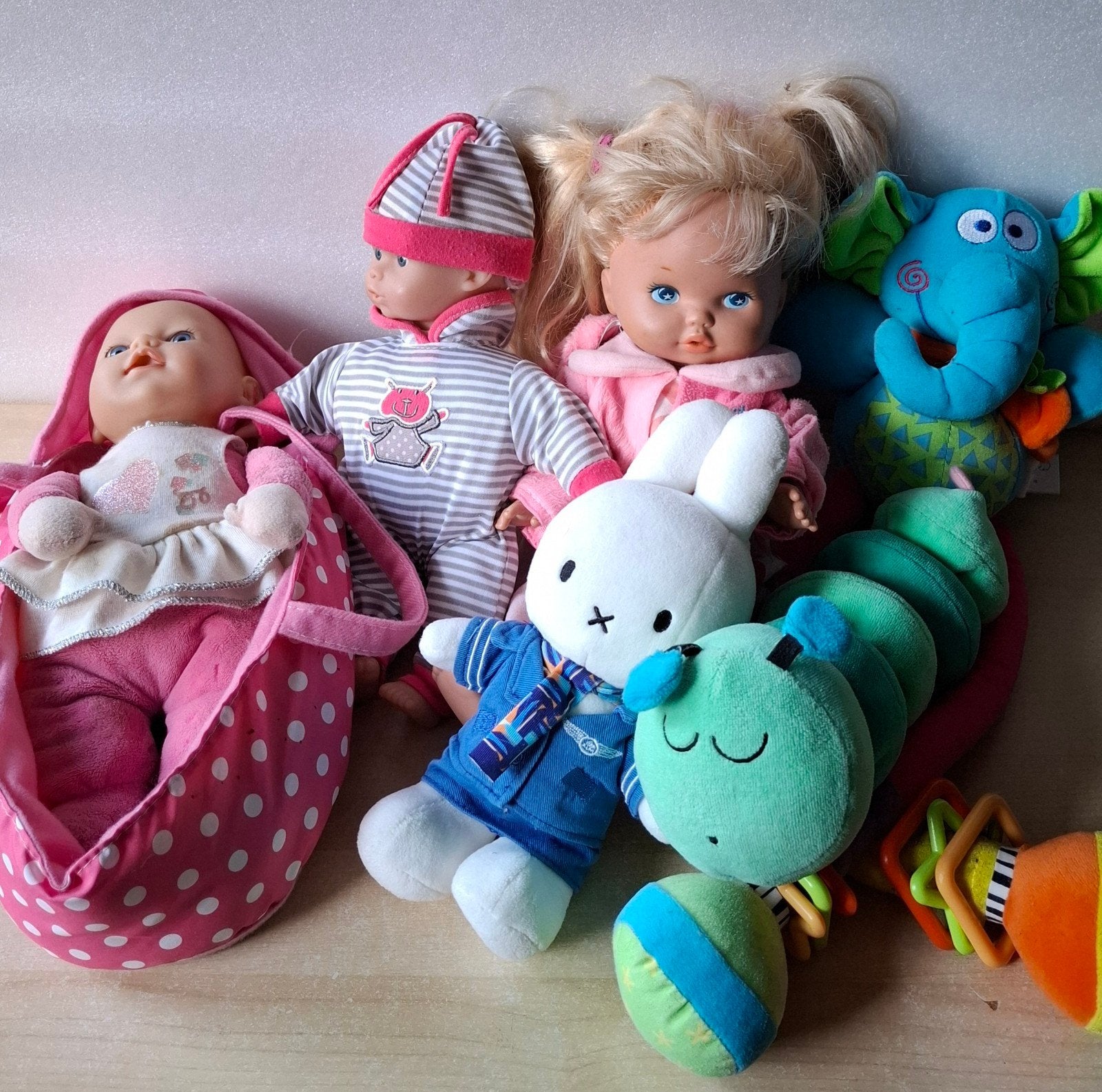Meisjes speelgoed, 3 poppen en knuffels, Ophalen of Verzenden, Gebruikt, Overige typen