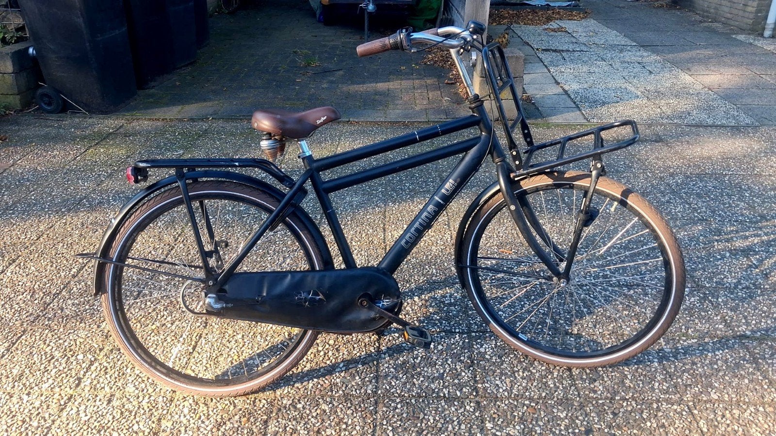 Cortina 26 inch jongensfiets met voordrager, Terugtraprem, Gebruikt, Versnellingen, Cortina