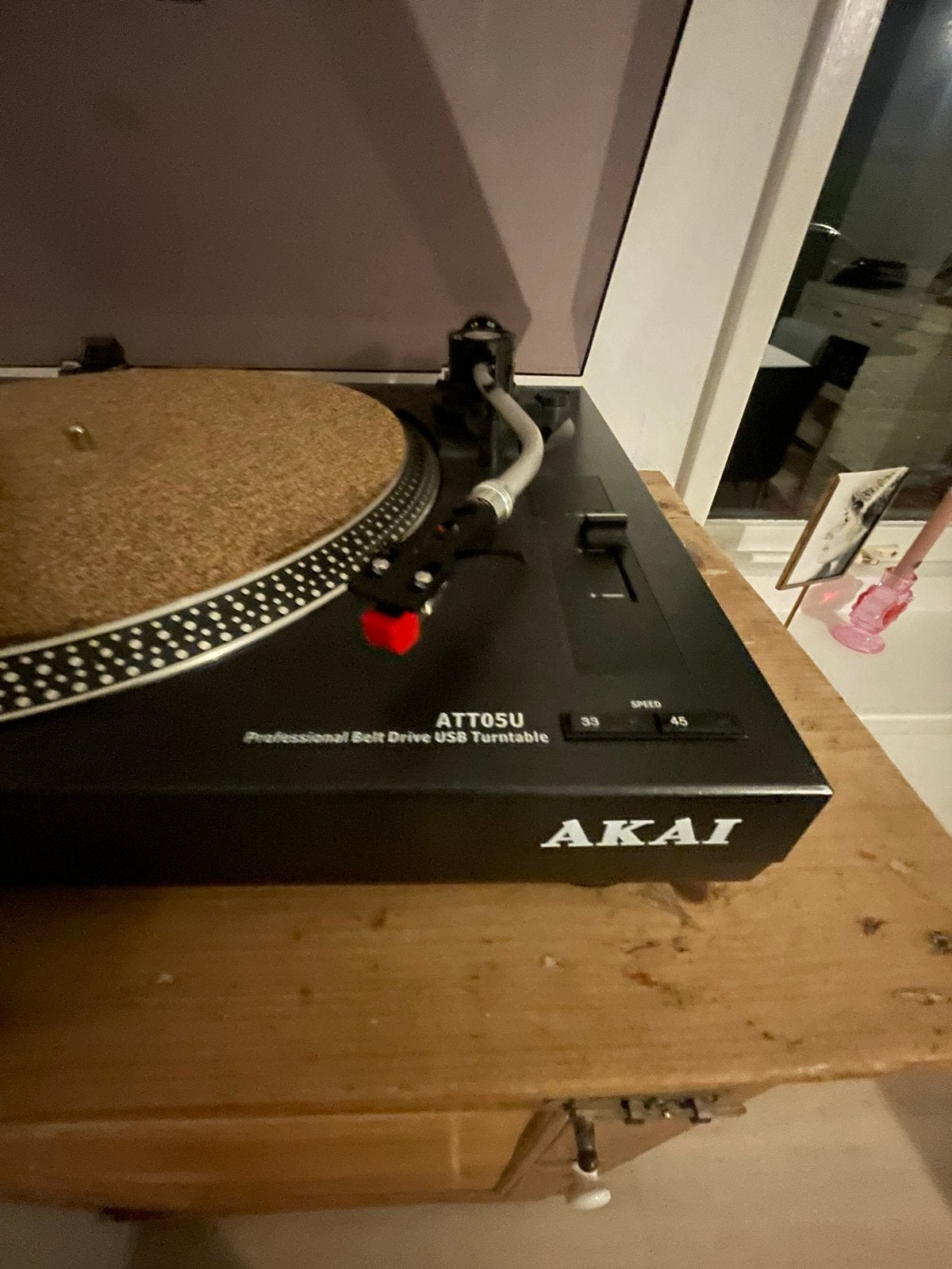 Akai ATT05U Platenspeler in goede staat., Ophalen, Gebruikt, USB-aansluiting, Platenspeler
