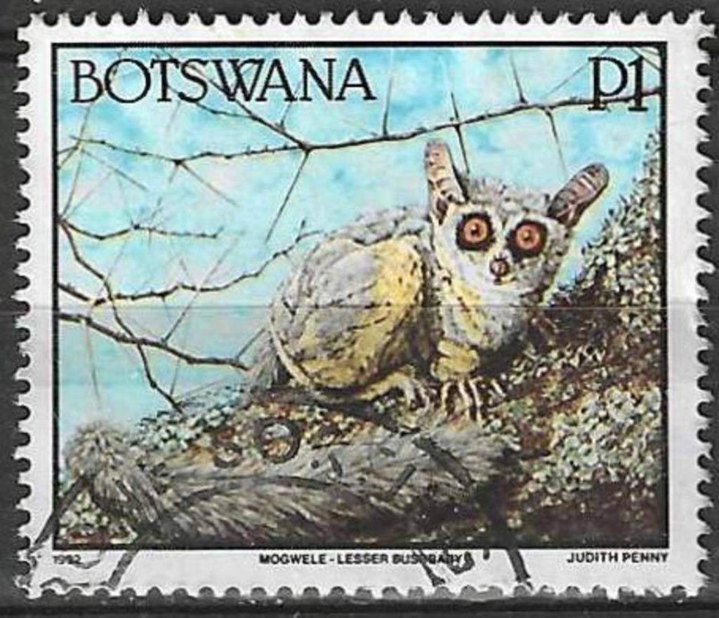 Botswana 1992 - Yvert 675 - Zuid-Afrikaanse Galago (ST), Verzenden, Overige landen, Gestempeld
