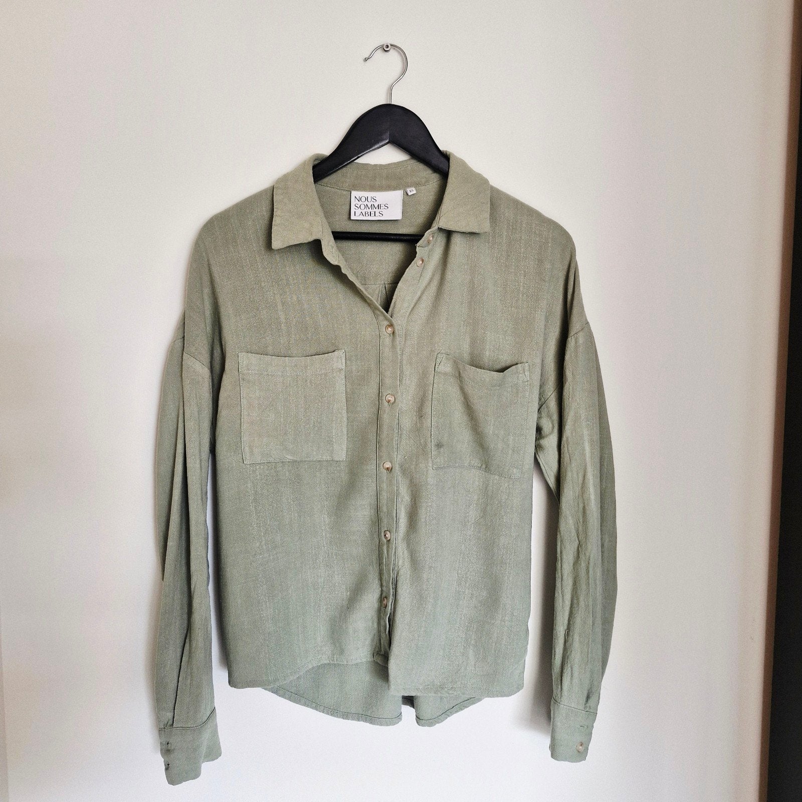 Nous Sommes Labels Blouse XS Dames Groen, Ophalen of Verzenden, Nous Sommes Labels, Maat 34 (XS) of kleiner, Gedragen