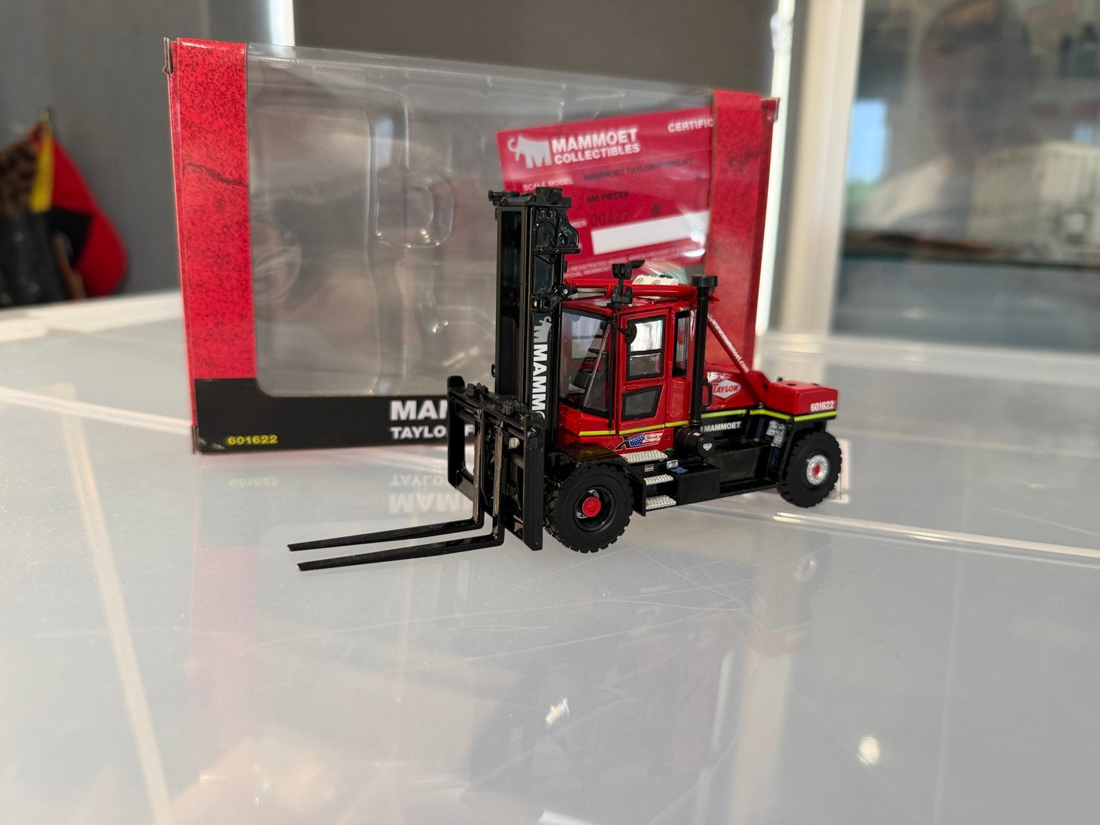 Weiss Brothers Mammoet Taylor heftruck schaalmodel, Ophalen of Verzenden, Zo goed als nieuw, Overige typen, Overige merken