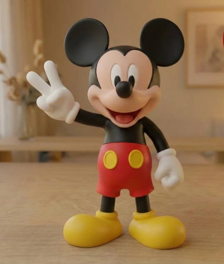 3D Geprinte Mickey Mouse Figuur - 32cm Hoog, Ophalen of Verzenden, Nieuw
