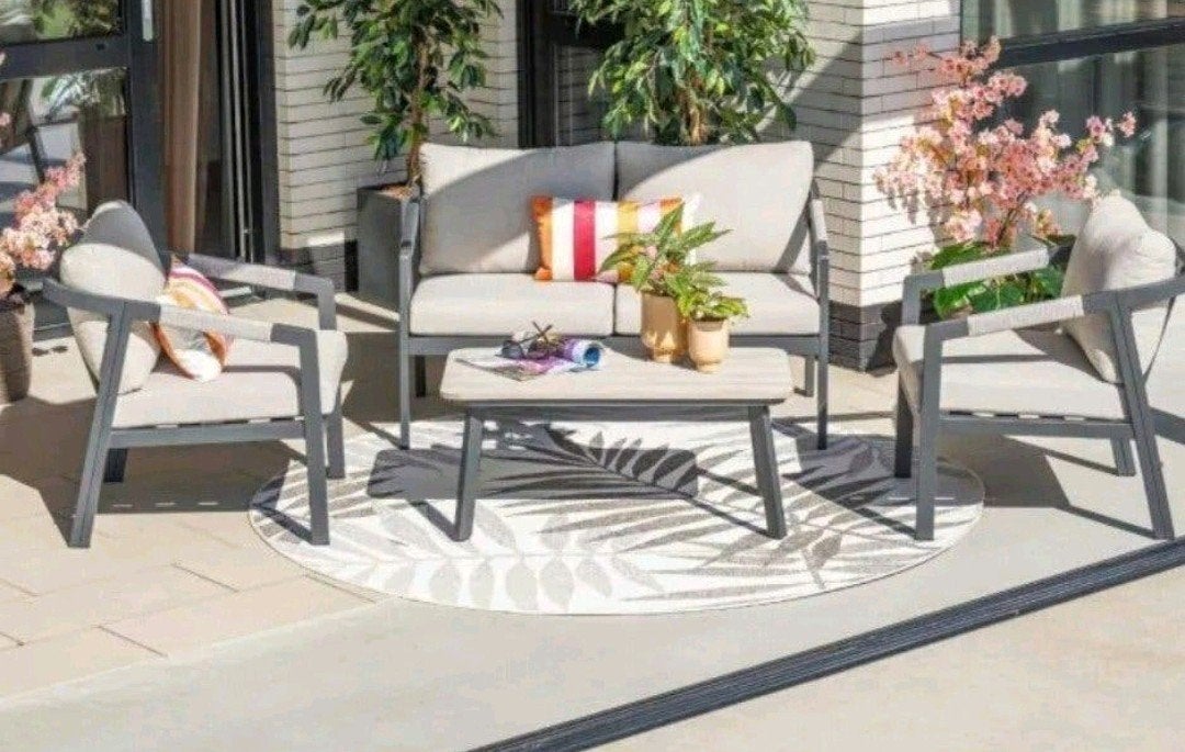 GARDEN IMPRESSIONS ALUMINIUM ONDERHOUDSVRIJE LOUNGESET €300, Ophalen, Nieuw