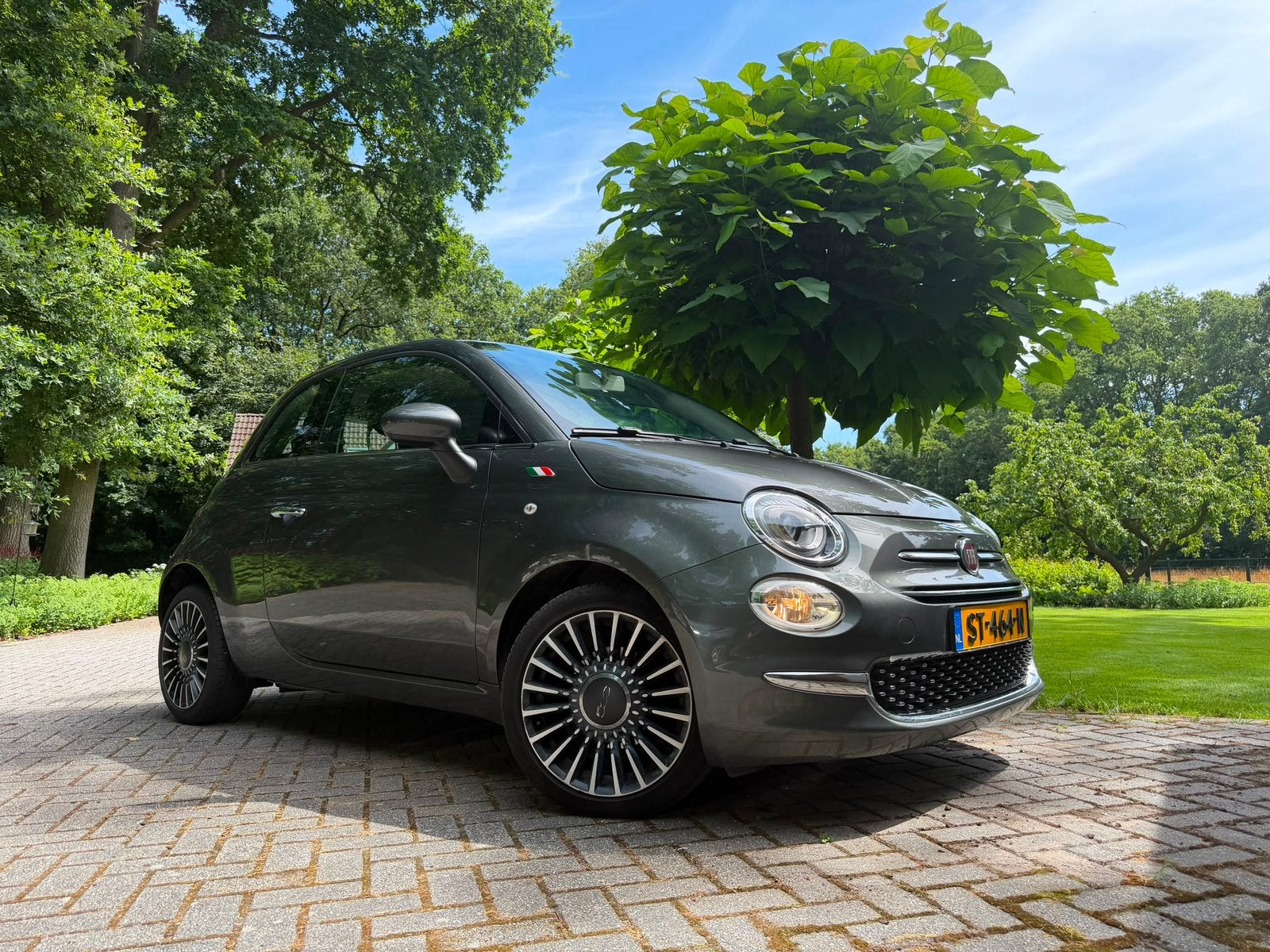 Fiat 500 twinair met schuifdak en automaat, Auto's, Overige kleuren, Leder, Start-stop-systeem, 900 cc