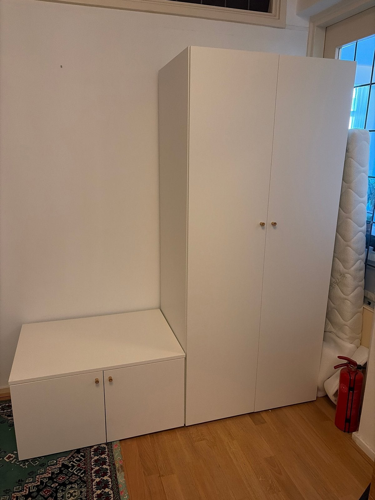 IKEA Plasta kast met opbergbank - Wit, Ophalen, Overige materialen, 100 tot 150 cm, 200 cm of meer