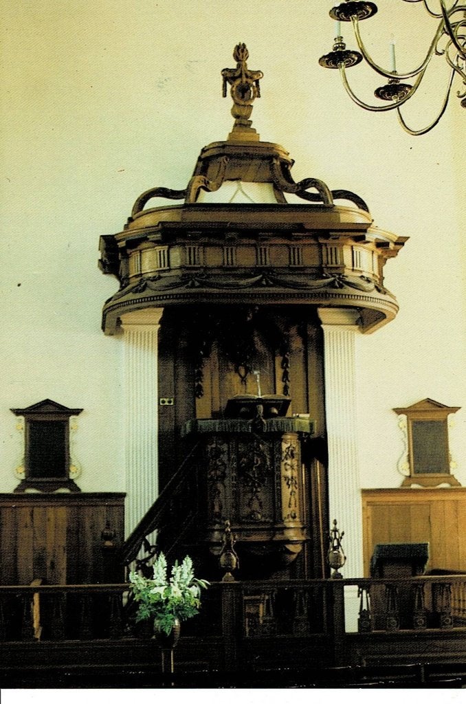 Berlikum, interieur Herv. Kerk, Ophalen of Verzenden, Ongelopen, Friesland