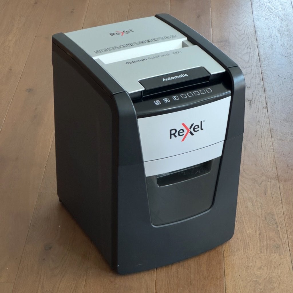 Rexel Papierversnipperaar 100 vel, Diversen, Bureau-accessoires, Gebruikt, Ophalen