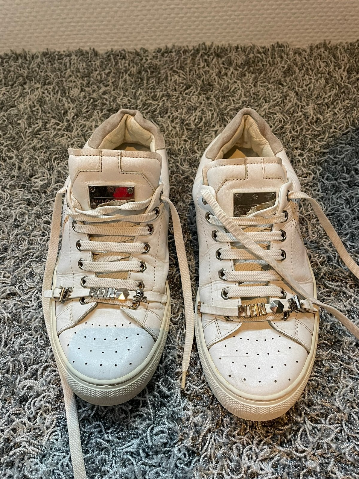 Philipp plein sneakers maat 40, Wit, Ophalen of Verzenden, Sneakers of Gympen, Zo goed als nieuw