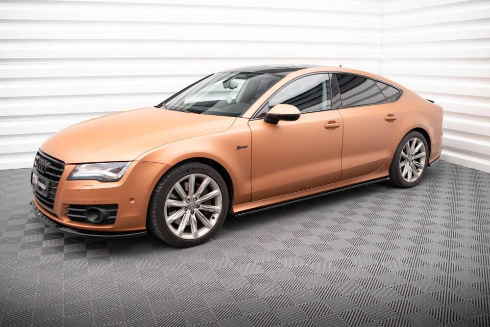 Voorlip sideskirt diffuser spoiler - Audi A7 C7 10-14, Ophalen of Verzenden