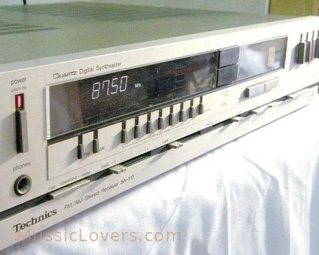 Technics SA-313 FM/AM Stereo Receiver - Vintage, Overige merken, Gebruikt, Ophalen of Verzenden, 60 tot 120 watt
