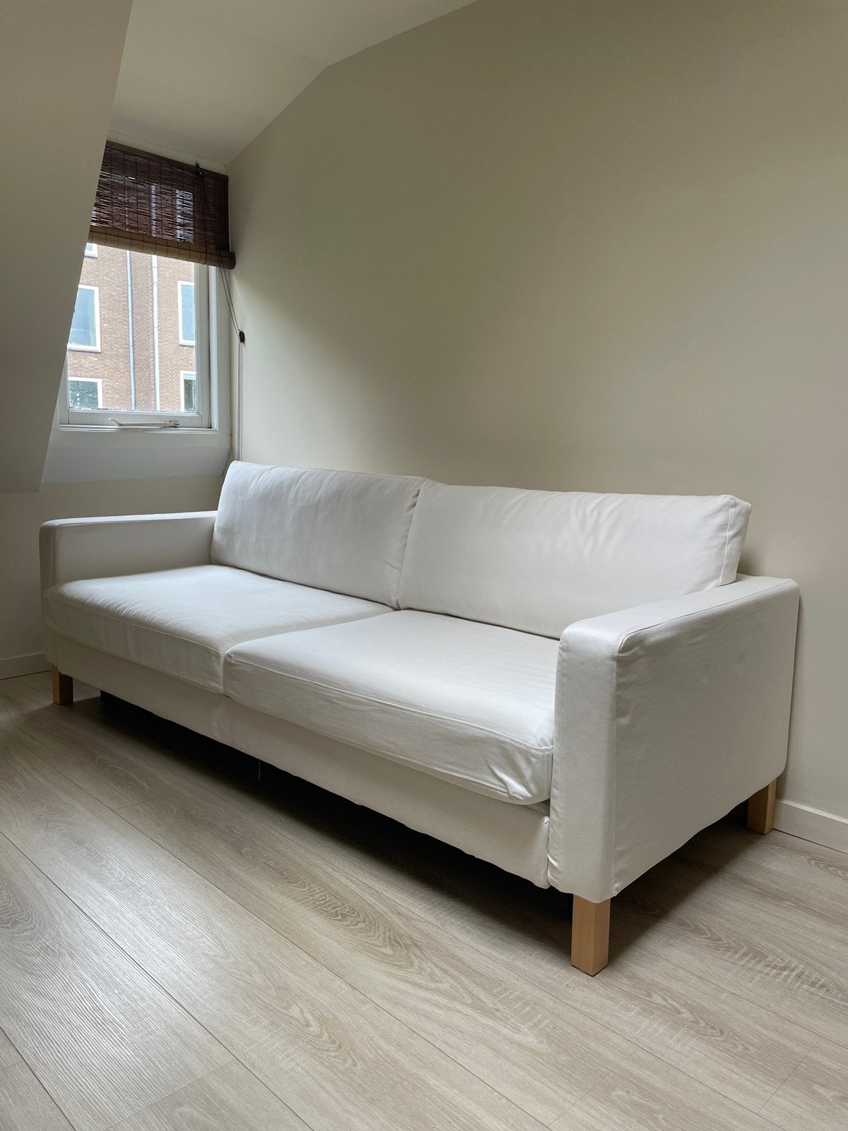 IKEA slaapbank wit zgan, Ophalen, Wit, Tweepersoons, Zo goed als nieuw