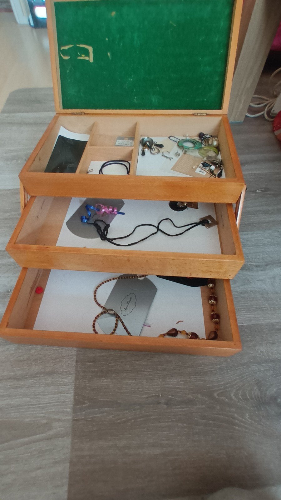 sieraden doos. opbergdoos. naaidoos.36x20x18diep, Ophalen of Verzenden