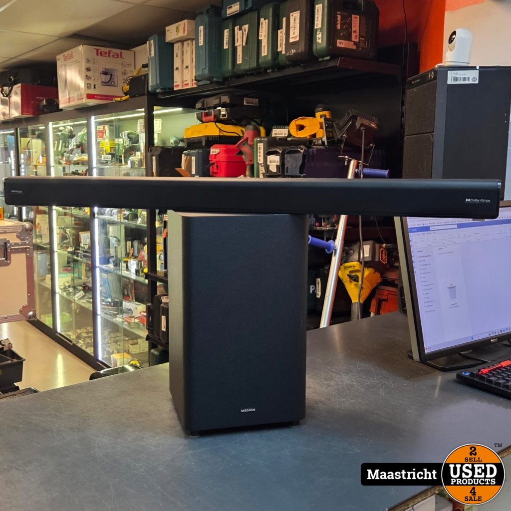 Medion Dolby Atmos Soundbar P64377, zwart + sub| nwpr 179 eu, Medion, Gebruikt, Support@medion.com, Medion AG
Am Zehnthof 77
45307 Essen
Germany