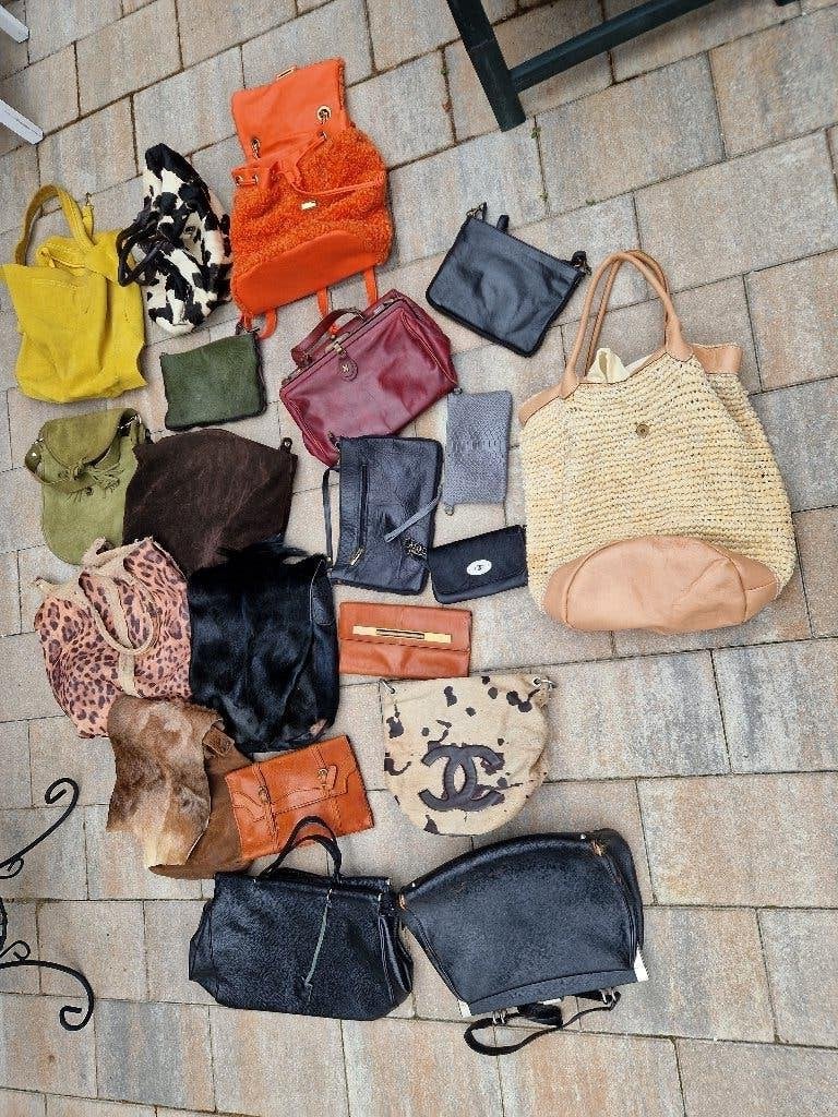 ca 20 oudere tassen, Ophalen of Verzenden, Gebruikt, Overige kleuren