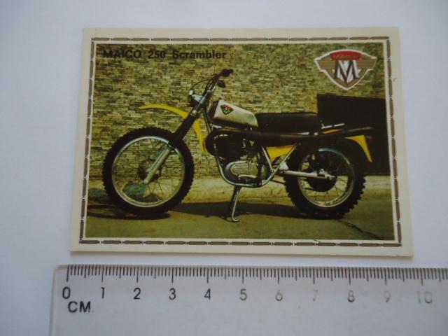 sticker oud Maico cross motor moto panini scrambler retro, Verzamelen, Verzenden, Zo goed als nieuw, Sport
