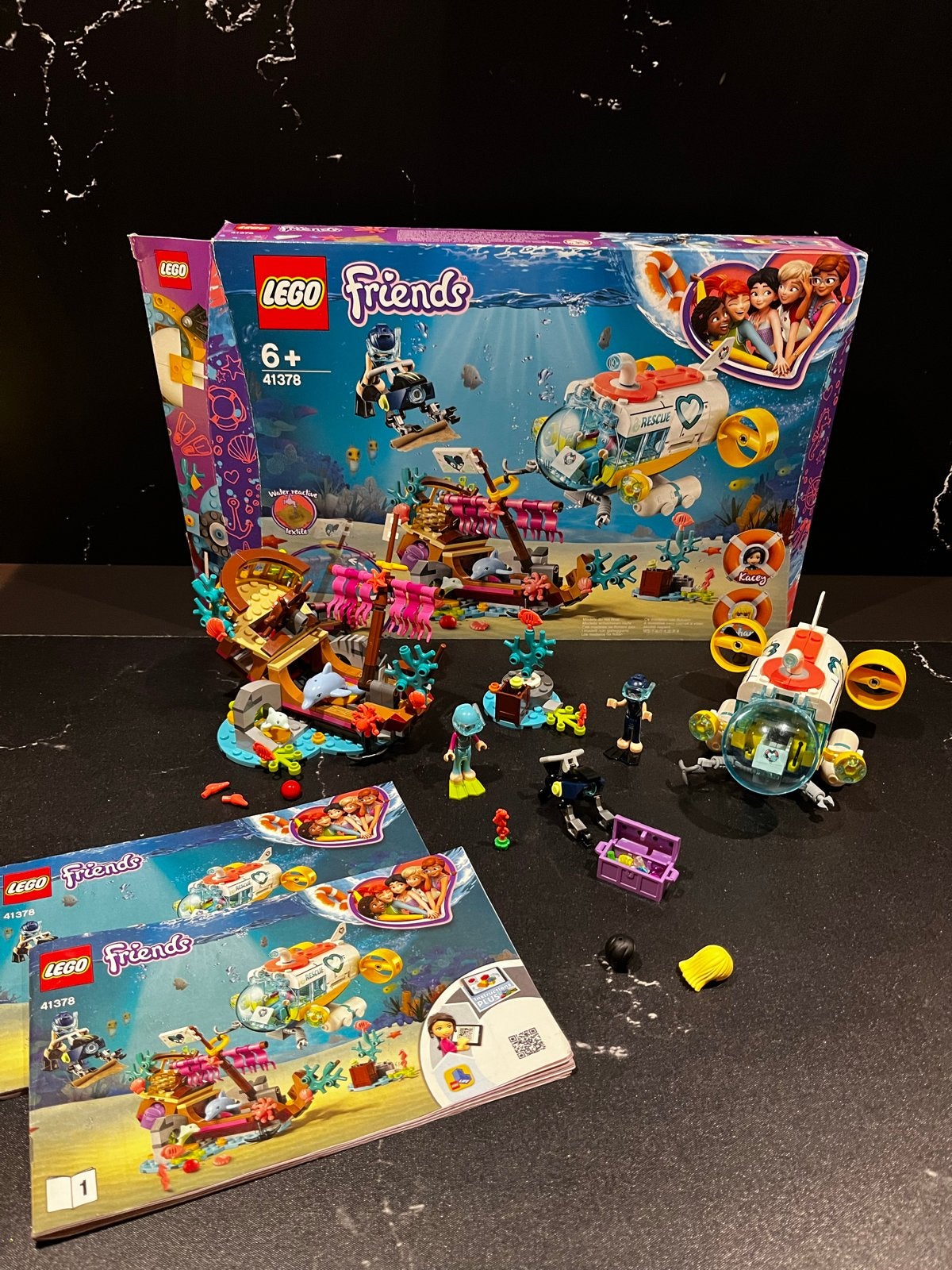 LEGO Friends Dolfijnen Reddingsactie 41378 + originele doos!, Lego, Friends, Ophalen of Verzenden, Zo goed als nieuw