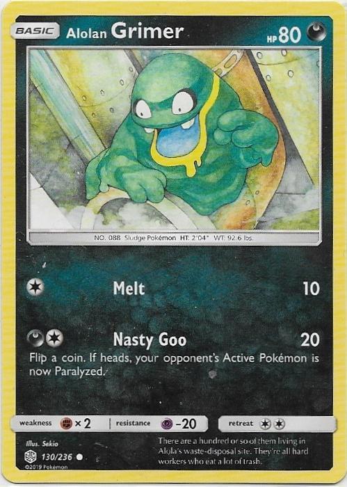 Cosmic Eclipse,  Alolan Grimer [common] 130/236, Verzenden, Nieuw, Losse kaart