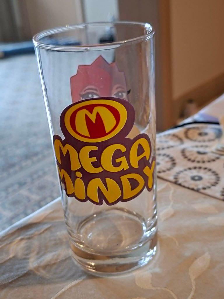 Mega Mindy longdrinkglas van Studio 100., Verzenden, Zo goed als nieuw, Frisdrankglas