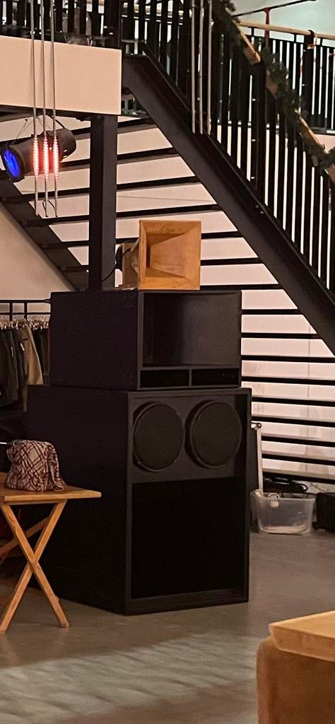 JBL 4520 scoops dubbel 15 inch, Ophalen, Zo goed als nieuw, 120 watt of meer, Subwoofer