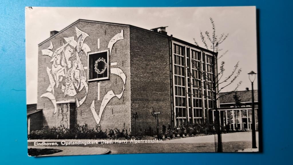 Eindhoven Opstandingenkerk Alpenroosplein, Ophalen of Verzenden, 1960 tot 1980, Ongelopen, Noord-Brabant