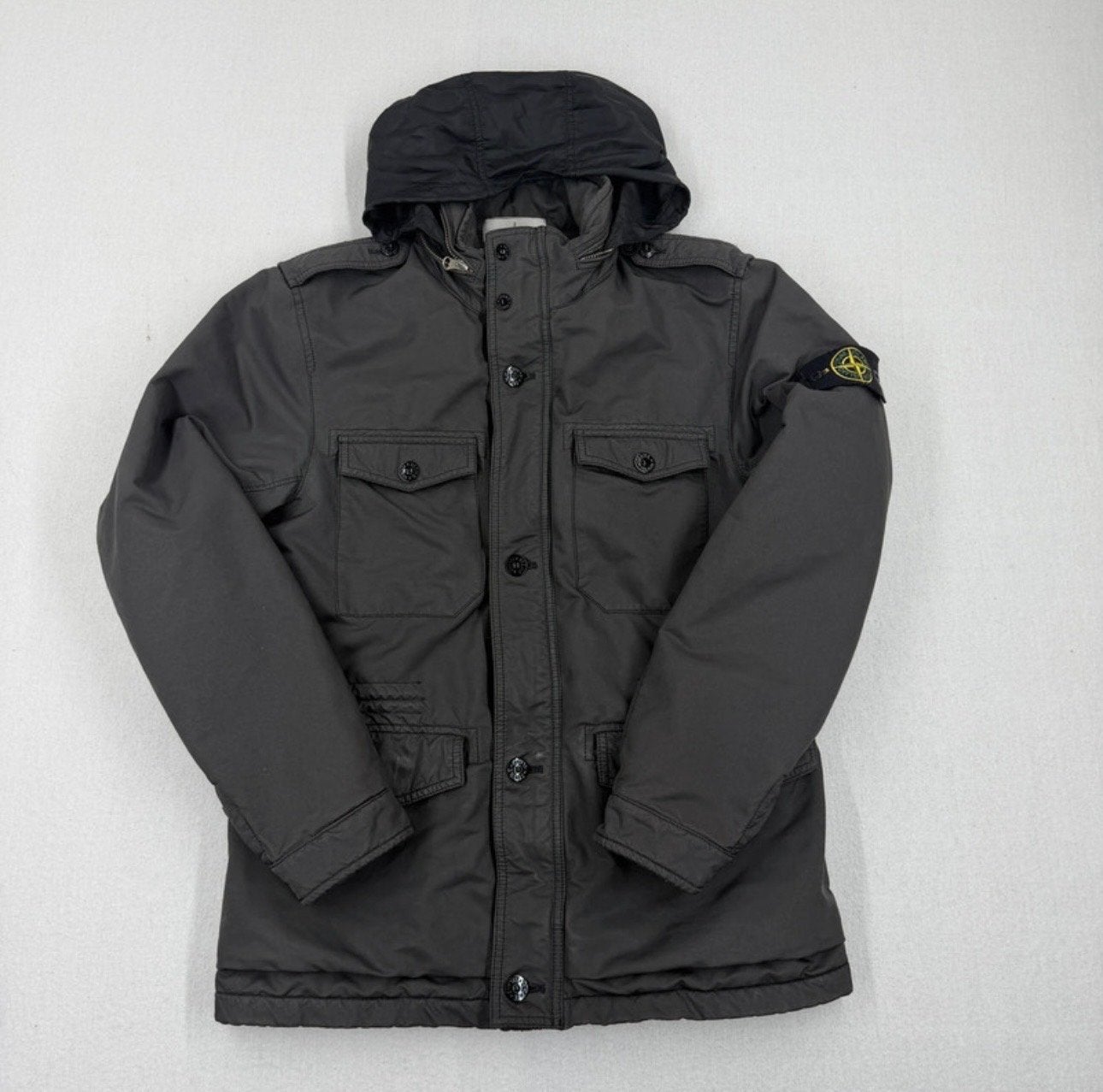 Stone Island David-TC Jas - Maat M, Ophalen of Verzenden, Gedragen, Maat 48/50 (M), Grijs