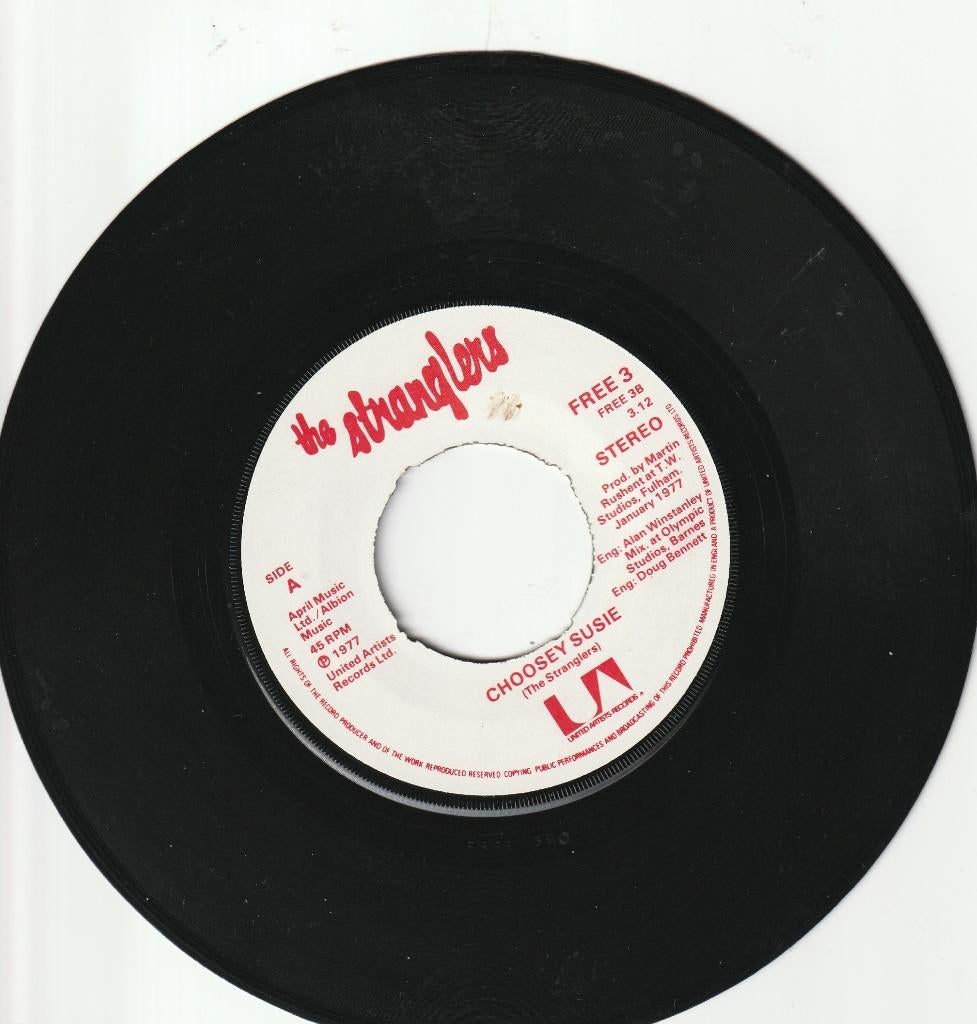 Stranglers - Peasant In The Big Shitty / Choosey Susie PUNK, Cd's en Dvd's, Vinyl Singles, Ophalen, Gebruikt, Rock en Metal