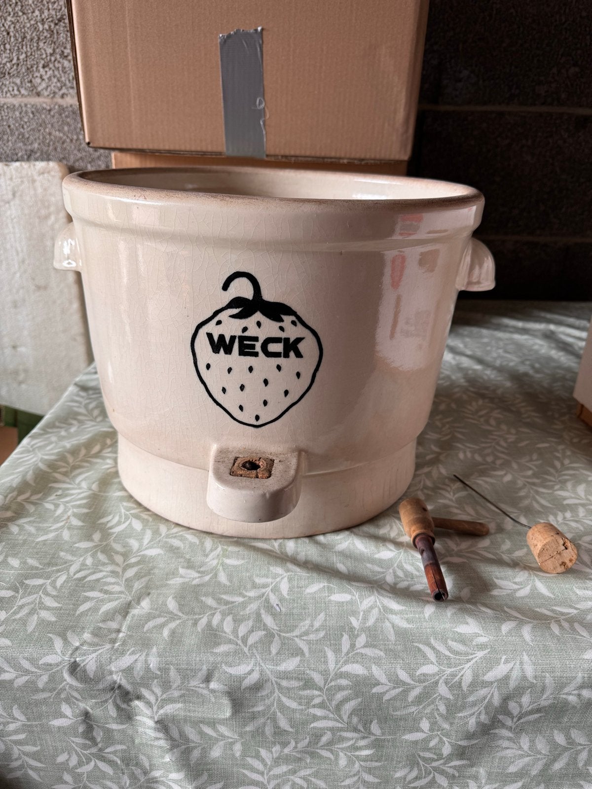 Vintage Weck Inmaakketel met Aftapkraan en Deksel, Ophalen