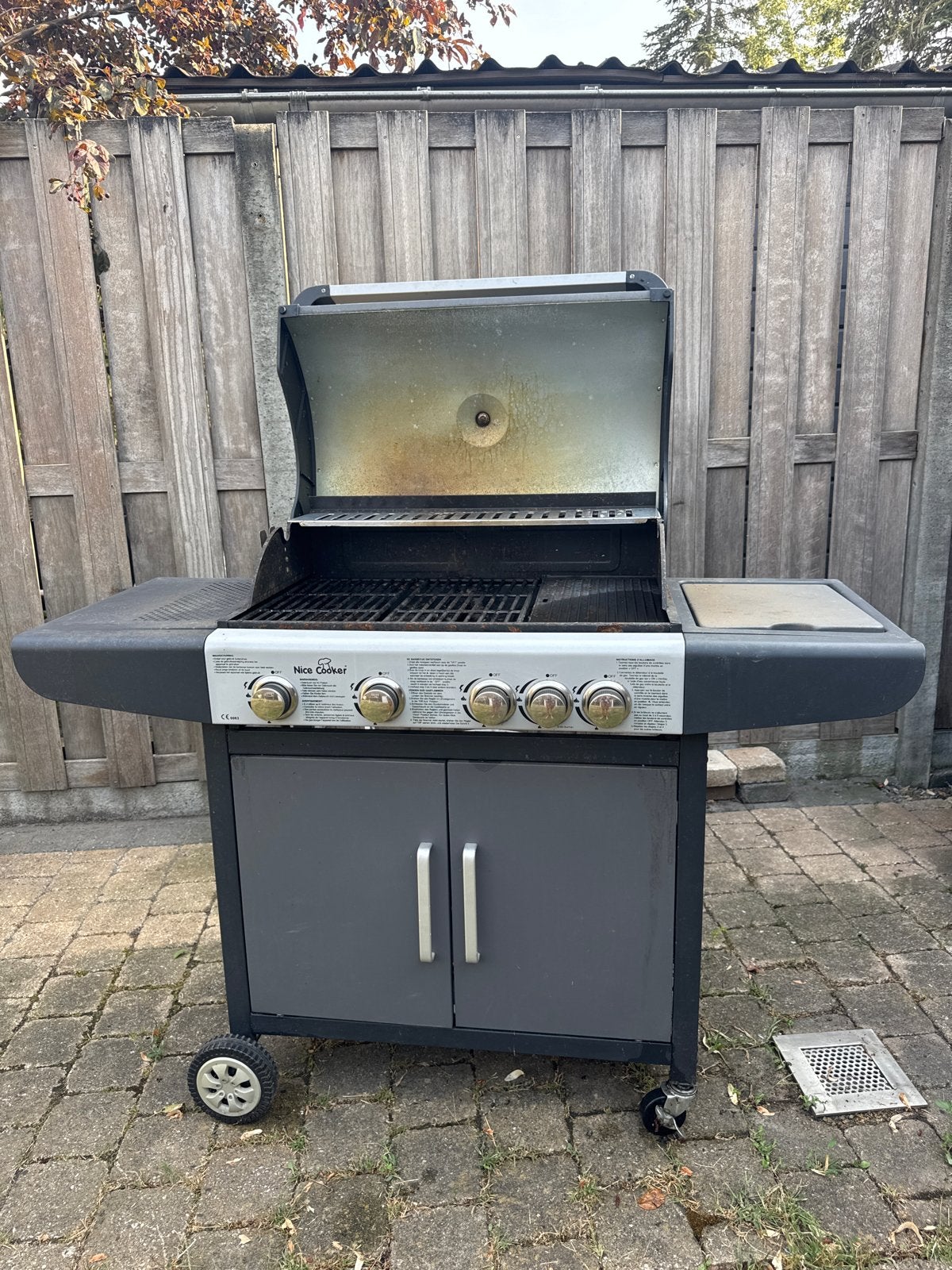 BBQ met gasaansluiting - Nice Cooker, Ophalen, Gebruikt
