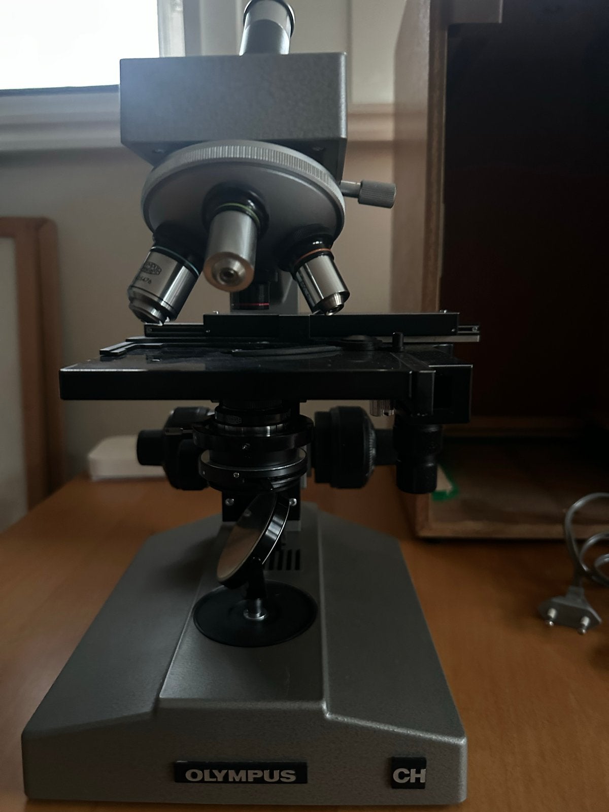 Vintage Olympus CH Microscoop - Retro Laboratorium, Audio, Tv en Foto, Ophalen, Gebruikt, 400x tot 1000x, Biologische microscoop