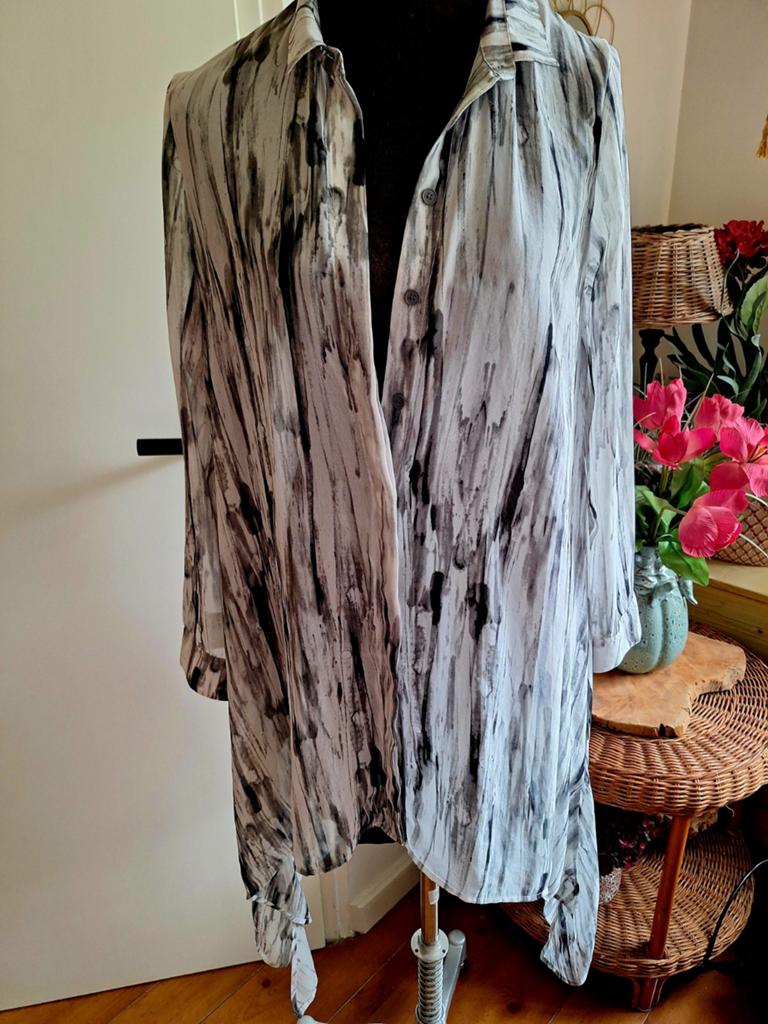 Voile blouse 40 42, Ophalen of Verzenden, Gedragen, Maat 38/40 (M)