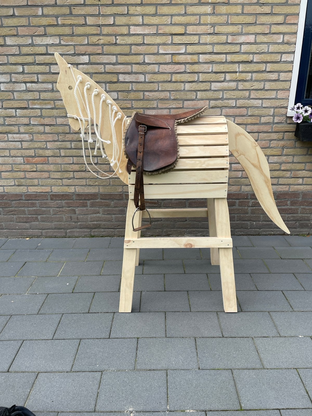 Houten paard, Dieren en Toebehoren, Ophalen, Nieuw