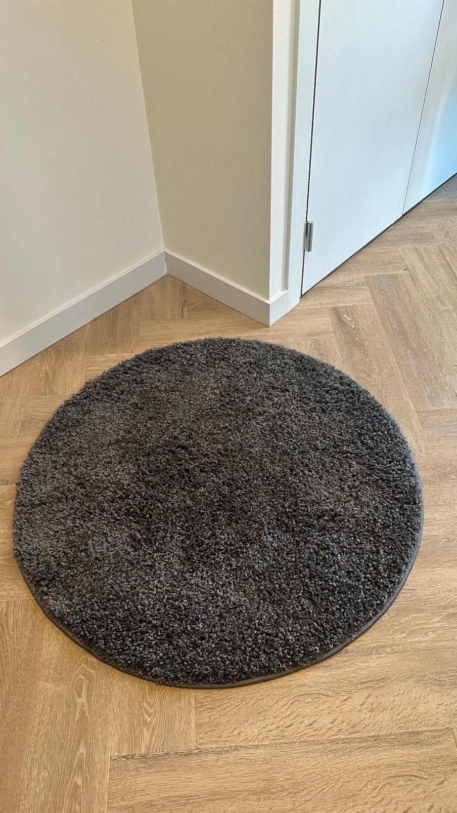 Rond tappijt, Huis en Inrichting, Stoffering | Vloerbedekking, Ophalen, Zo goed als nieuw, Laminaat
