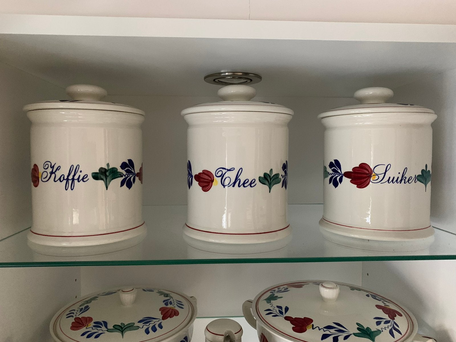 Boerenbont voorraad potten, Huis en Inrichting, Ophalen of Verzenden, Zo goed als nieuw, Aardewerk, Overige typen
