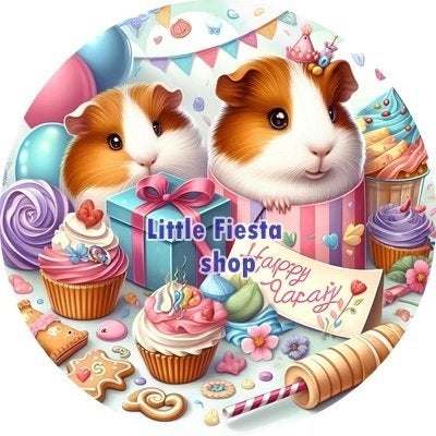 lf357 icing frosting cavias 19cm eetbare taart print, Hobby en Vrije tijd, Ophalen of Verzenden, Nieuw, Taarten, Versiering