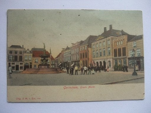 Q25 Gorinchem - Groote Markt, Verzenden, Voor 1920, Gelopen, Zuid-Holland