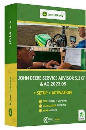 John Deere Service Advisor 5.3 op 2025.03 CF+AG database, Verzenden