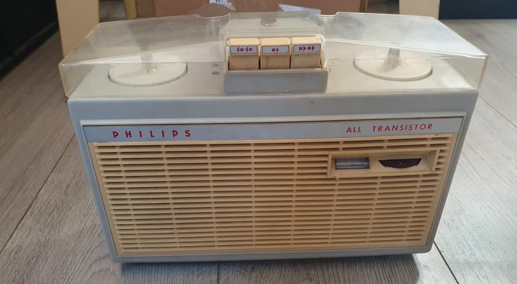 Philips draagbare bandrecorder. VINTAGE, Antiek en Kunst, Antiek | Tv's en Audio, Ophalen of Verzenden