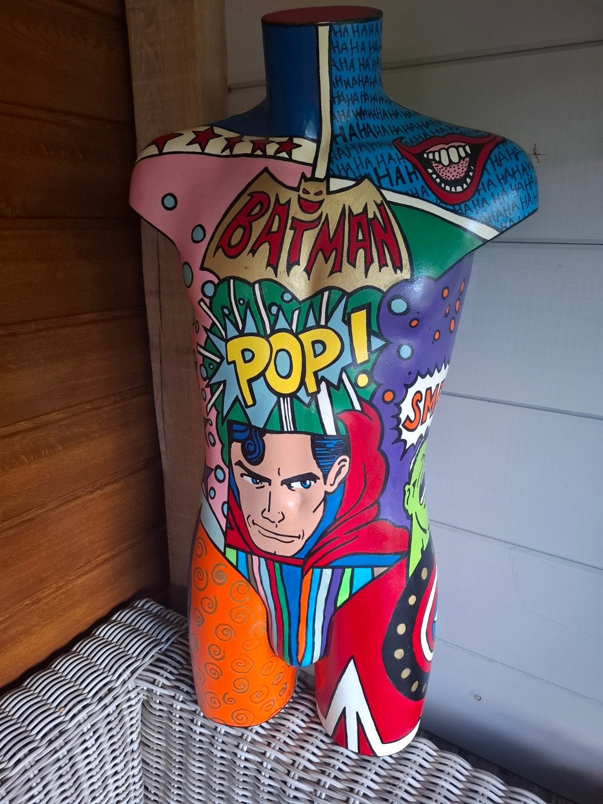 unieke pop art etalage pop Superman zeer exclusief, Verzamelen, Ophalen, Overige figuren, Beeldje of Figuurtje