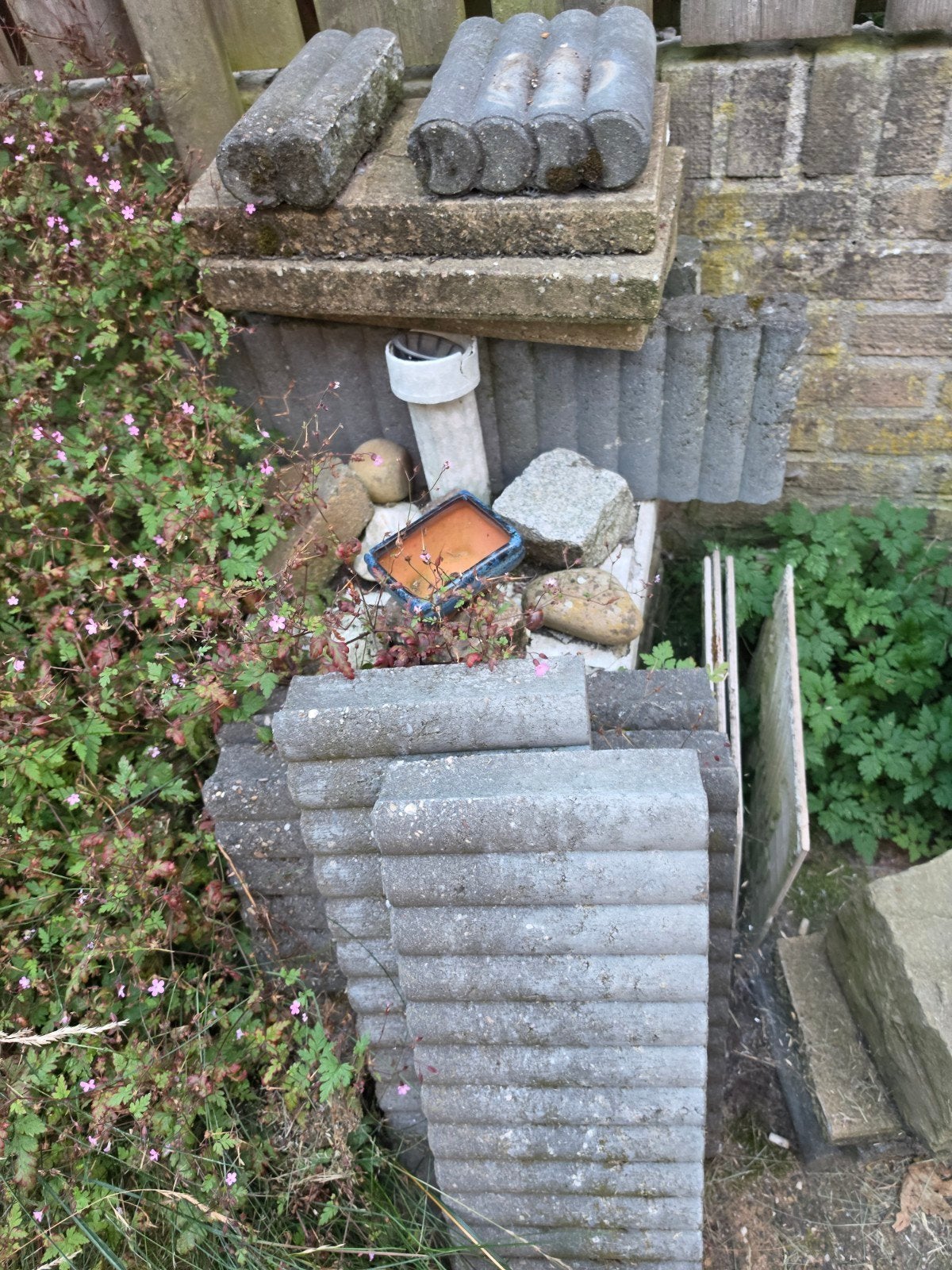 Diverse partij tegels en stenen voor tuin of bestrating, Doe-het-zelf en Verbouw, Ophalen